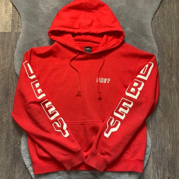 obey red sweatshirt